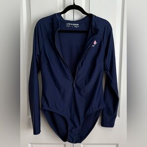 LIFE IS GOOD WOMEN’S SWIM , NAVY, size large